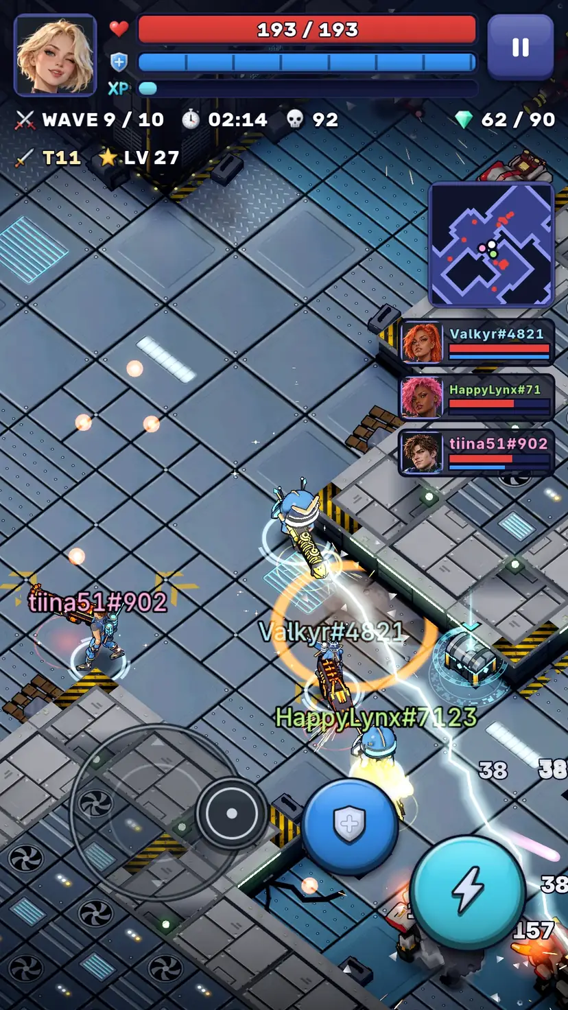 Merge Raiders gameplay: Four-player co-op combat on a space station